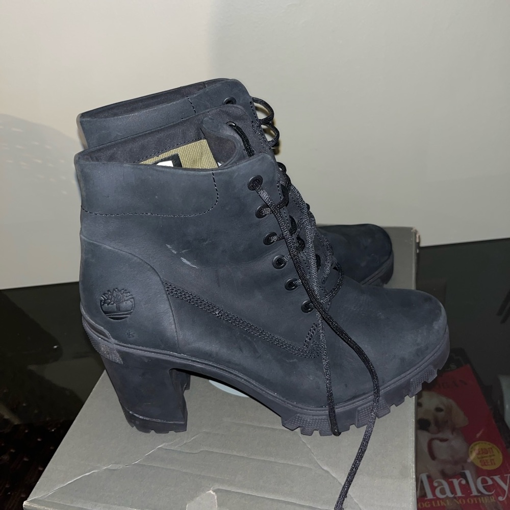 Timberland Boots Lana Point 6 In Lace Up Black Nubbuck